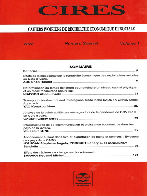 les chaiers du CIRES